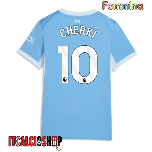 Manchester City Rayan Cherki #10 Prima Maglia Femmina 2026-27 Manica Corta